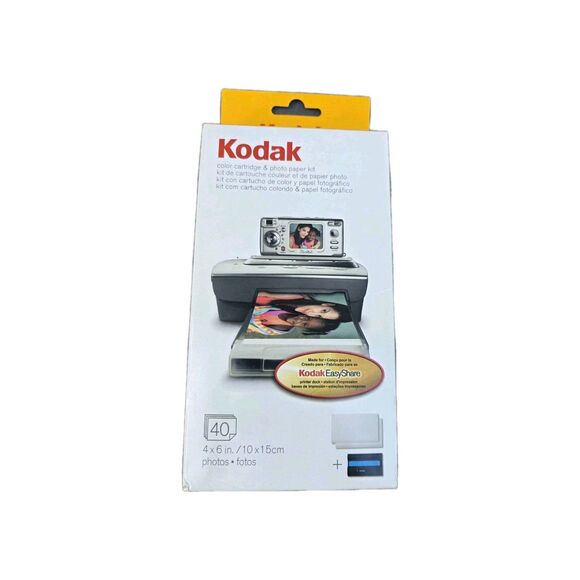 Kodak EasyShare PH-40 Color Cartridge & Photo Paper Kit 40 4x6 in Photos - Picture 1 of 10
